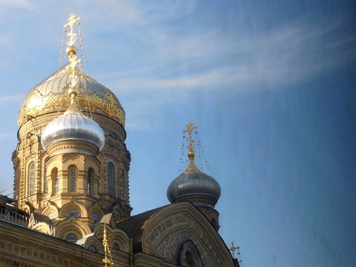 onion dome church St Petersburg Russia