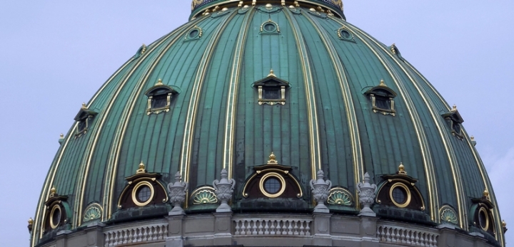 windows in cathedral dome Copenhagen