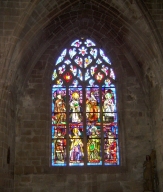 stained glass church window Dinan