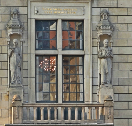window in town hall Rotterdam