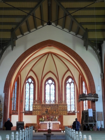 stained glass church window Warnemunde