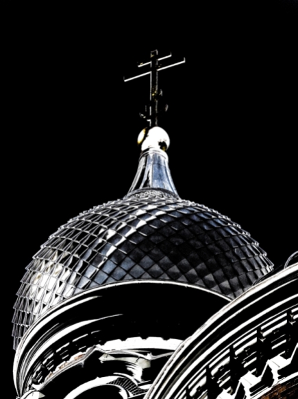 dome and cross of church