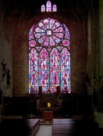 stained glass church window Lehon