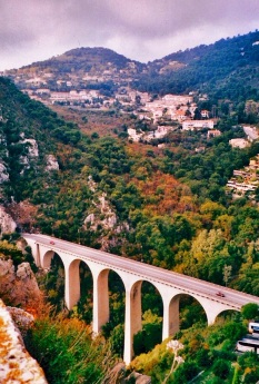 viaduct bridge at Eze near Nice